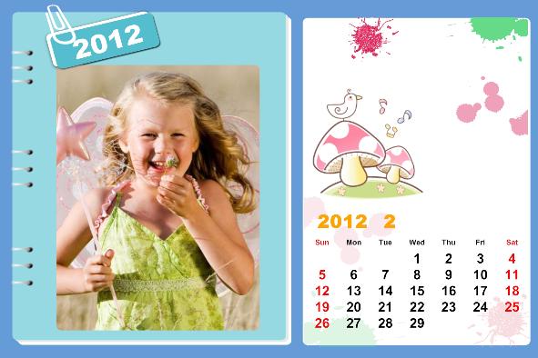 All Templates photo templates Baby Calendar-2 